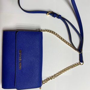Michael Kors blue crossbody bag